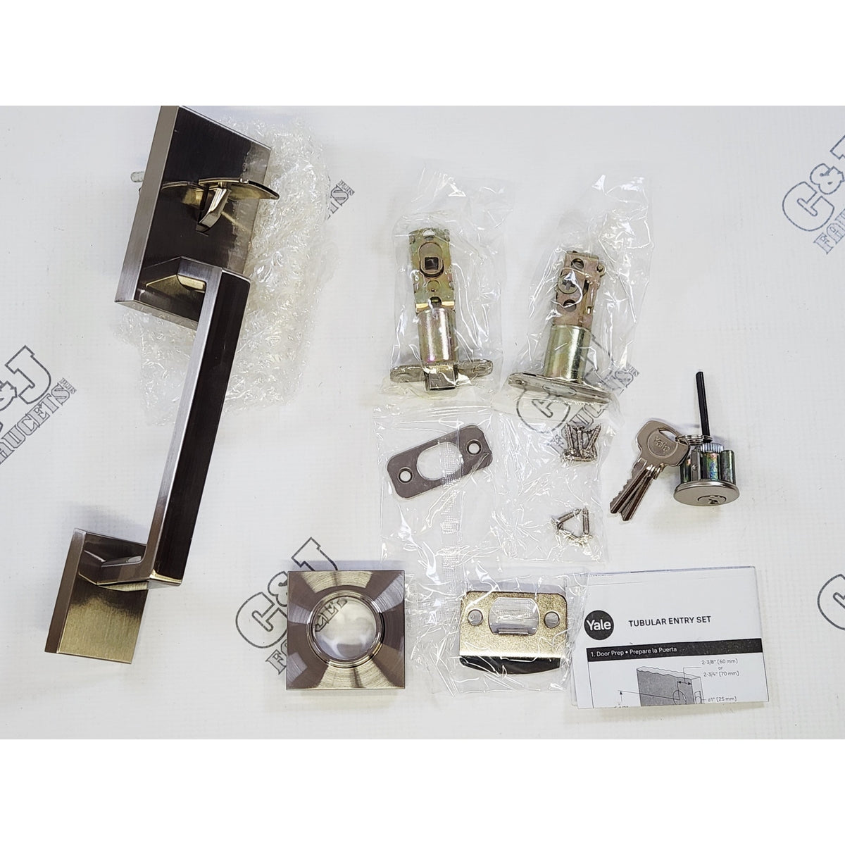 Yale Expressions YMRC42.US15 Marcel Exterior Trim for Schlage -Satin Nickel READ