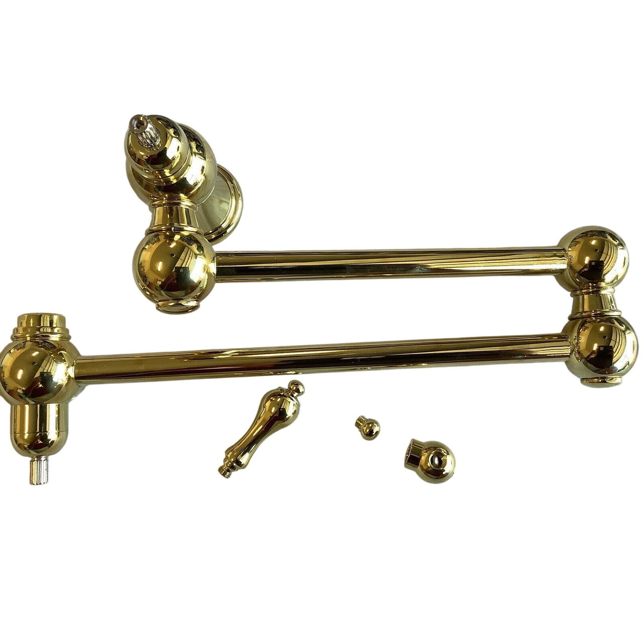 Signature Hardware 415265 Vivan Double Handle Pot Filler - Polished Brass