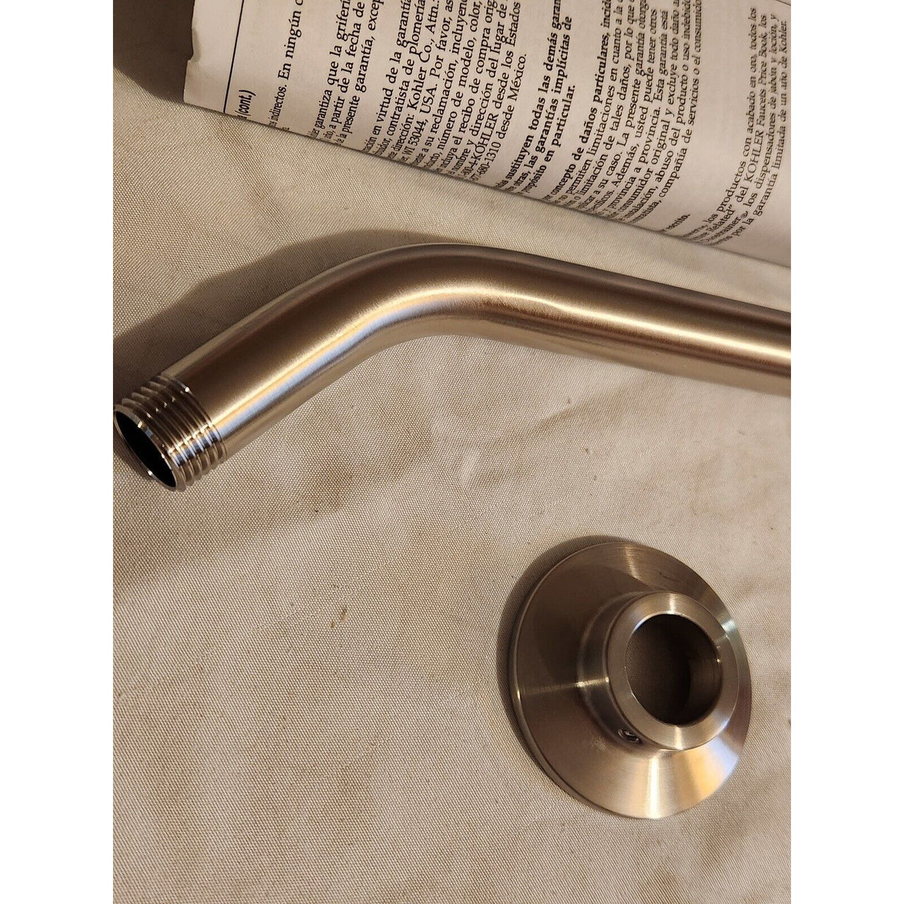 Kohler 7397-BN MasterShower 7-1/2" Shower Arm and Flange - Brushed Nickel READ