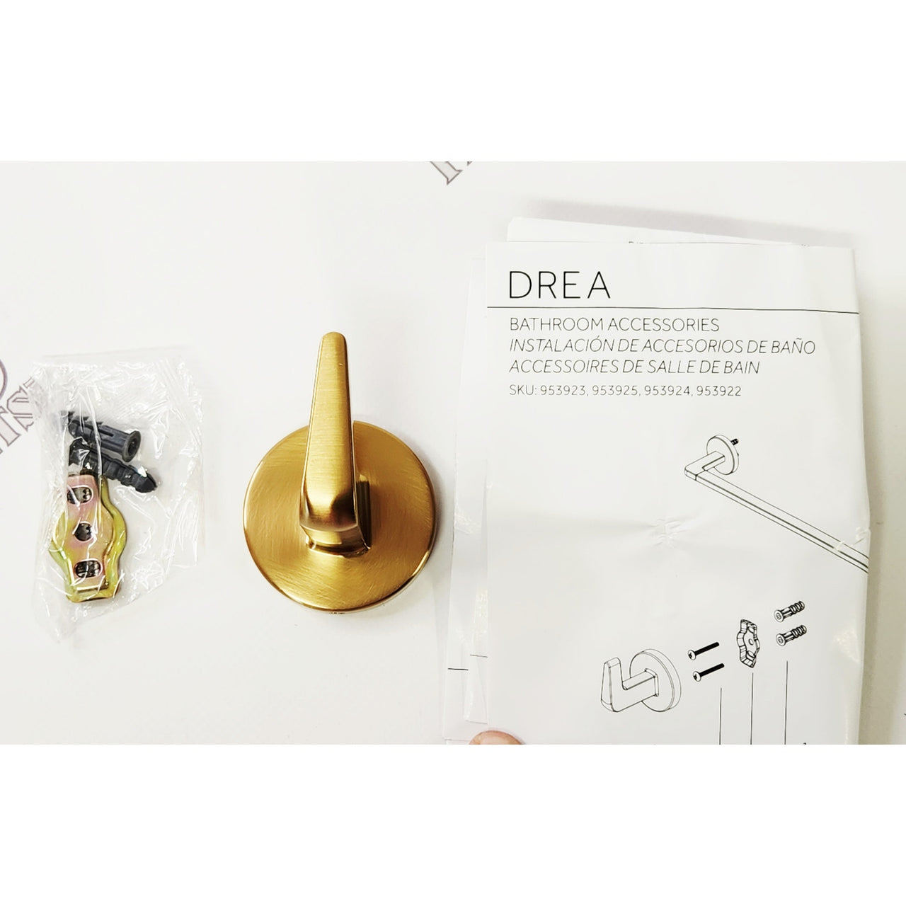Signature Hardware 485040 Drea Robe Hook - Brushed Gold