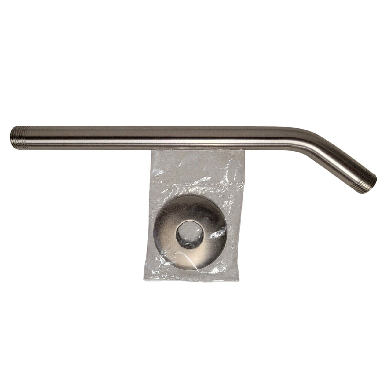Signature Hardware 231894 12" Wall Mounted Shower Arm and Flange-Brushed Nickel