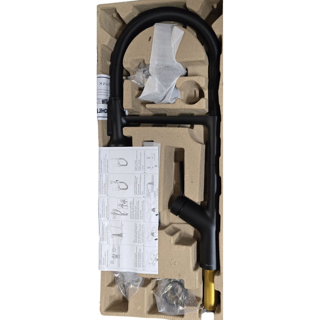 Kohler R29343-SD-BL Setra Pro Pull-Down Kitchen Faucet - Matte Black - FREE Ship