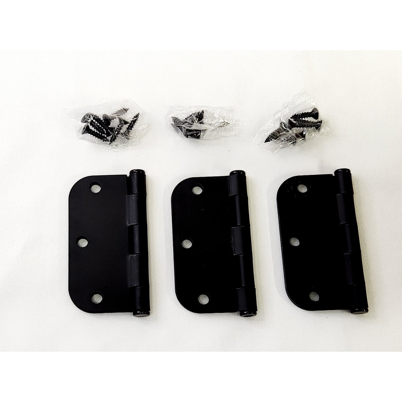 Miseno MDH3503BK Plain Bearing 5/8" Radius Corner Door Hinge - Matte Black