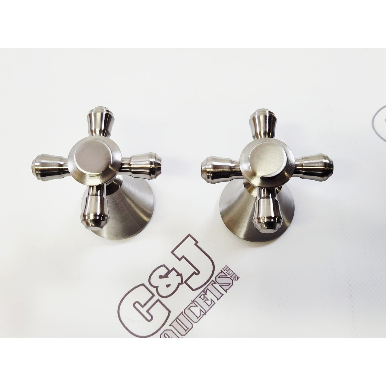 Delta H295SS Cassidy Traditional Bathroom Faucet Handles - Brilliance Stainless