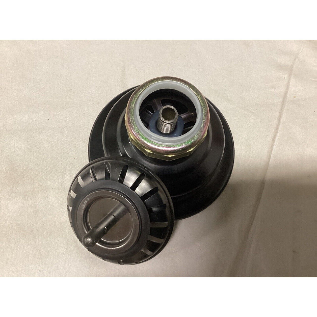 Signature Hardware 441100 Atlas 3-1/2" Basket Strainer - Gunmetal Black