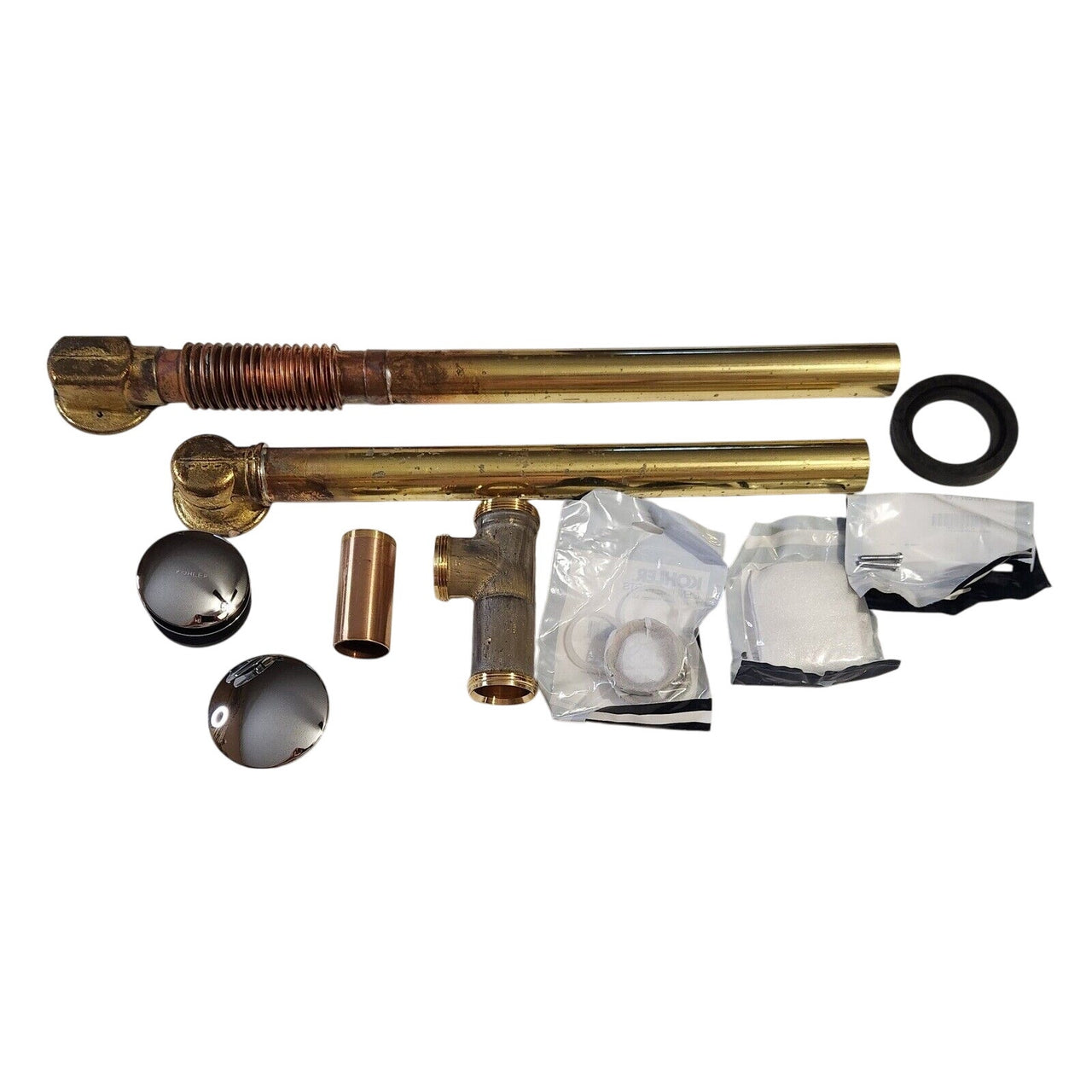 Kohler 7265-CP Clearflo 1.5 Brass Toe Tap Bath Drain - Polished Chrome