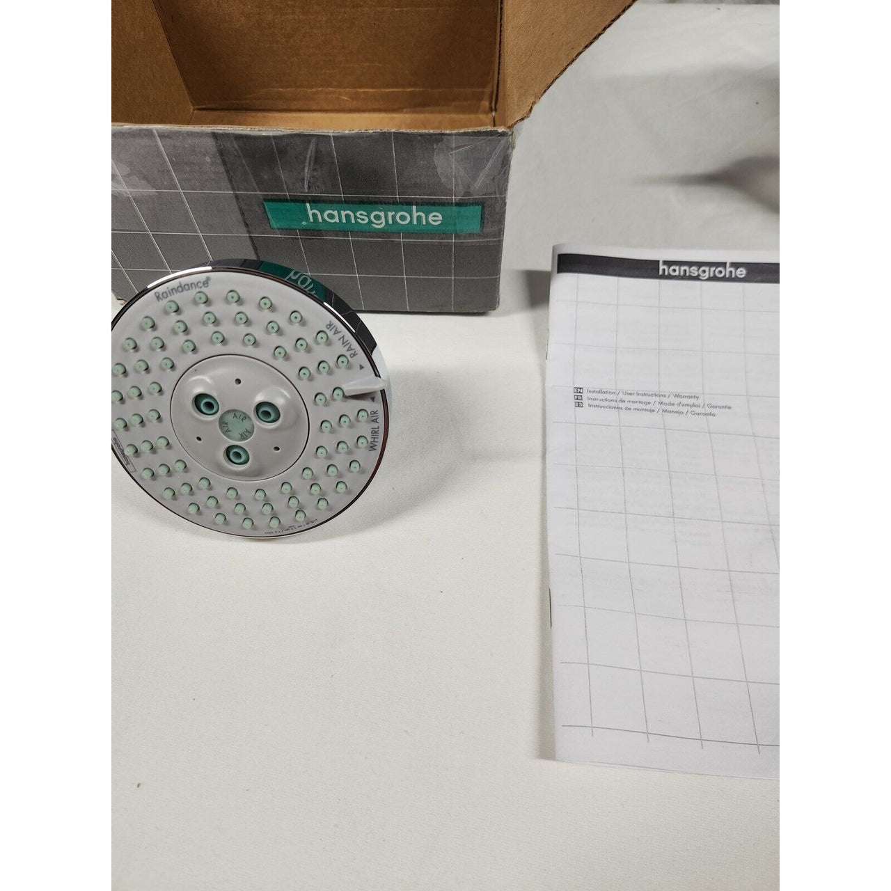 hansgrohe 04340000 Raindance S Showerhead 100 3-Jet, 2.0 GPM - Chrome
