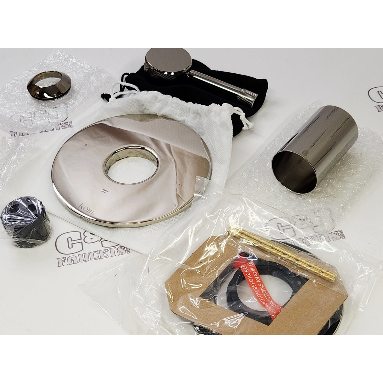 Rohl TAM51W1LMPN Amahle Shower Pressure Balance Trim Only - Polished Nickel