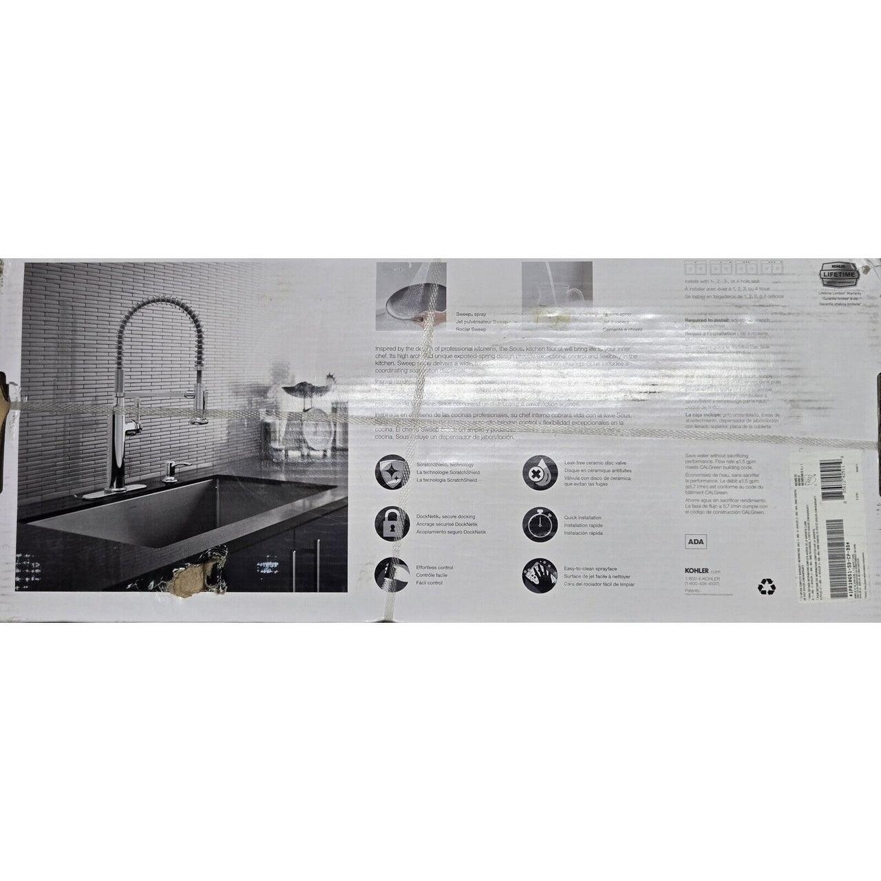 Kohler R10651-SD-CP Sous Kitchen Faucet - Polished Chrome - FREE Shipping!