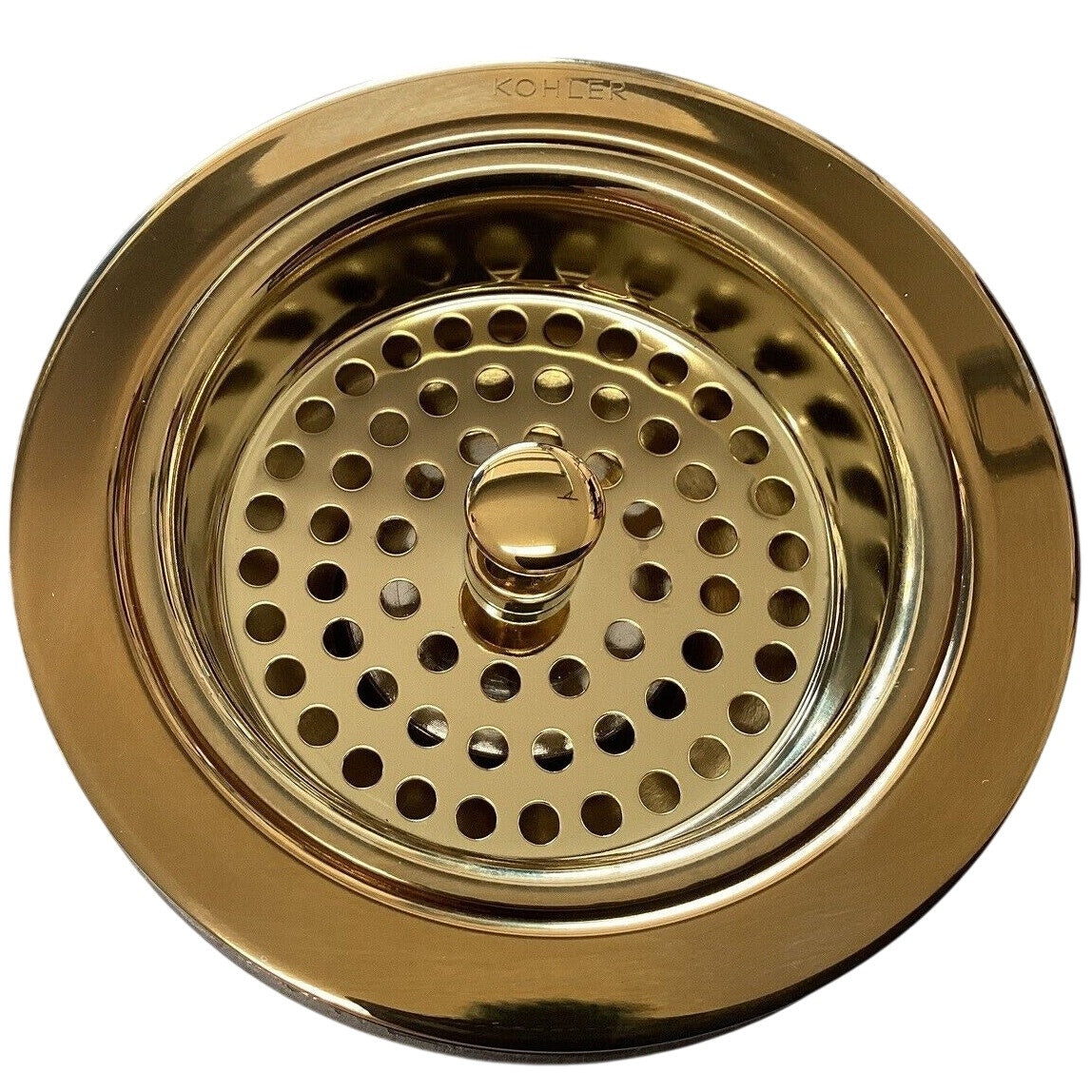 Kohler 8799-PB Duostrainer Sink Drain/Strainer Basket, No Tailpiece-Polish Brass