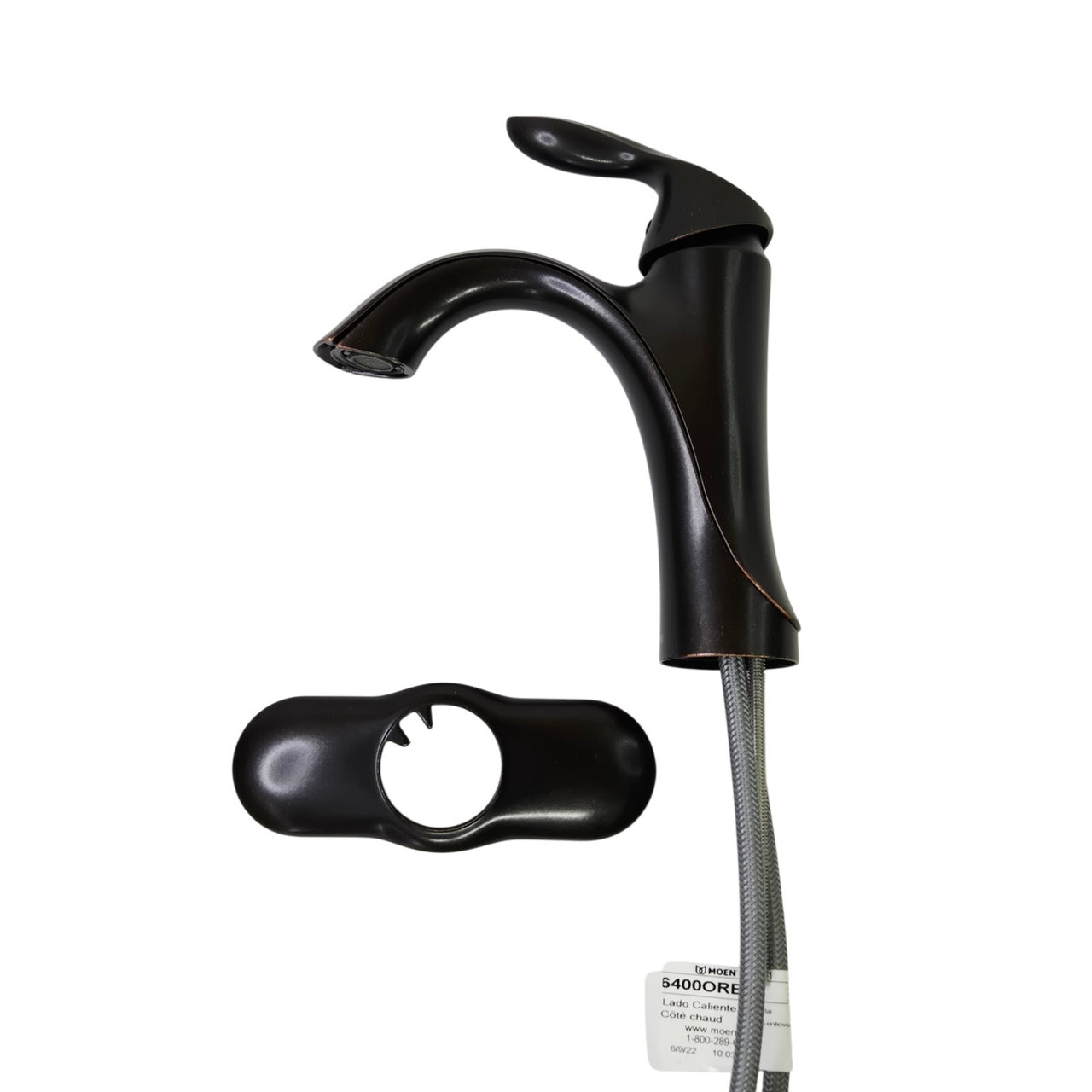 Moen 6400ORB Eva Single Handle Single Hole Bathroom Faucet - Oil Rubbed Bronze