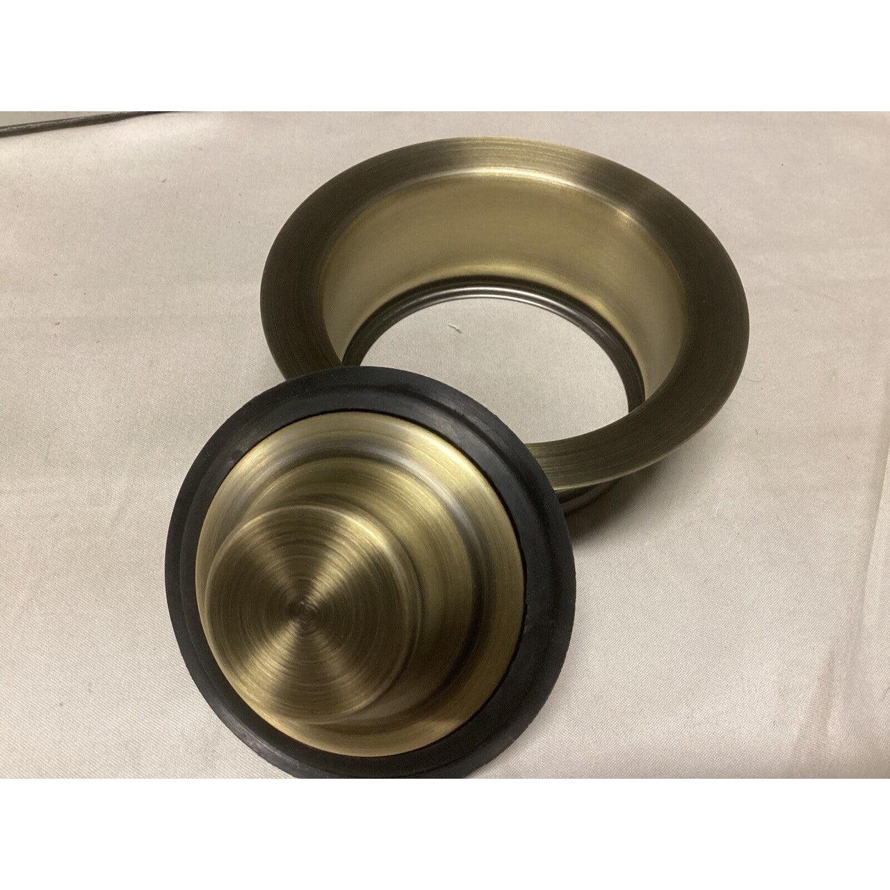 Signature Hardware 482753 Disposal Flange And Stopper - Aged Brass