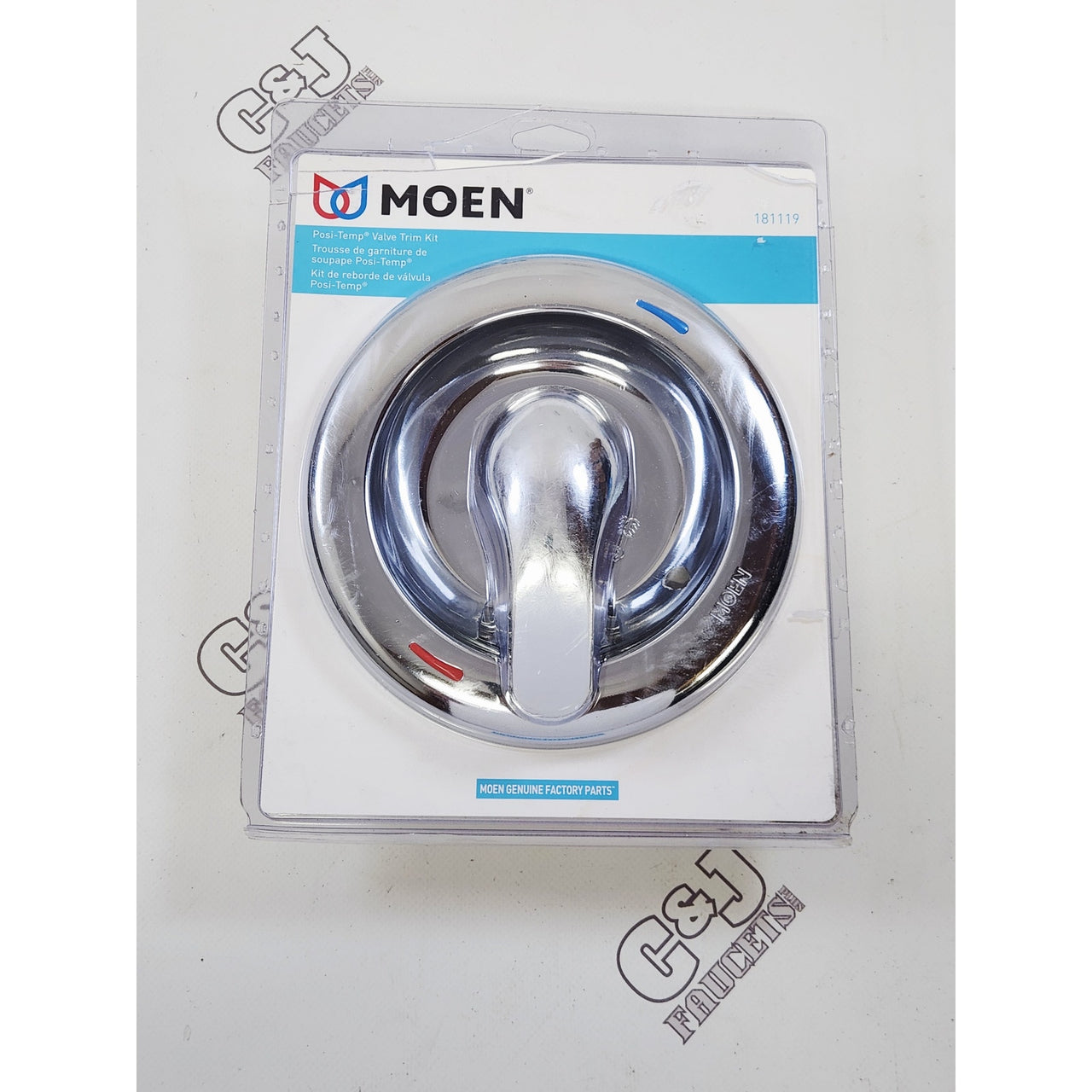 Moen 181119 Posi-Temp 7" Shower Valve Trim Escutcheon Kit - Chrome READ