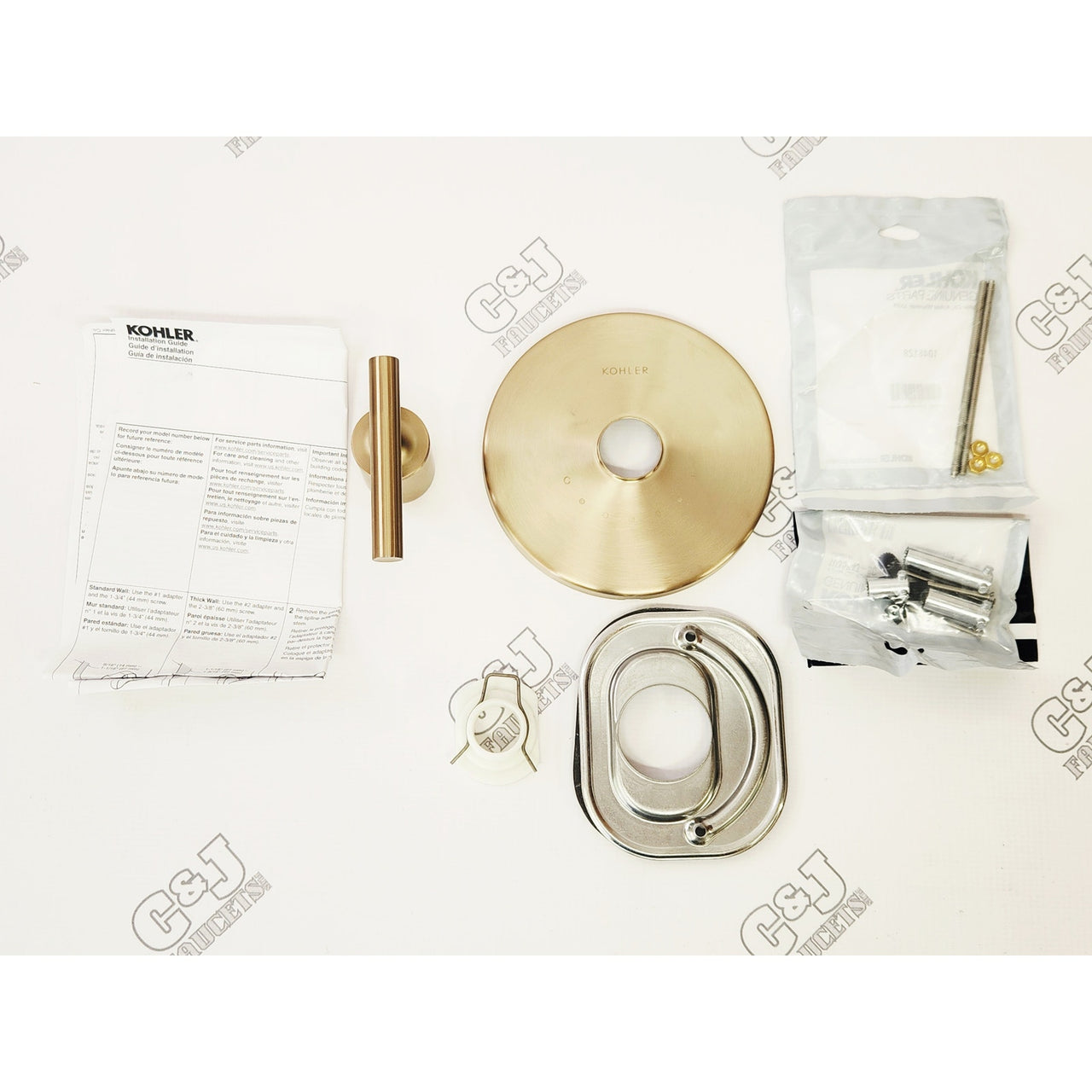 Kohler T14488-4-BV Purist Temperature Control Valve Trim - Brushed Bronze READ