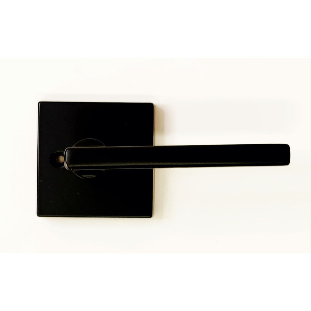 Kwikset 973HFLSQT-514 Halifax Dummy Interior Lever w/Square Rose - Matte Black