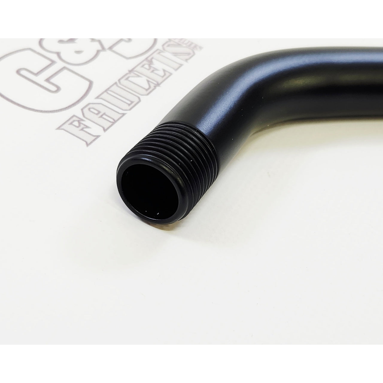 Delta RP6023BL 5-3/4" Wall Mount Bathroom Shower Arm Less Flange - Matte Black
