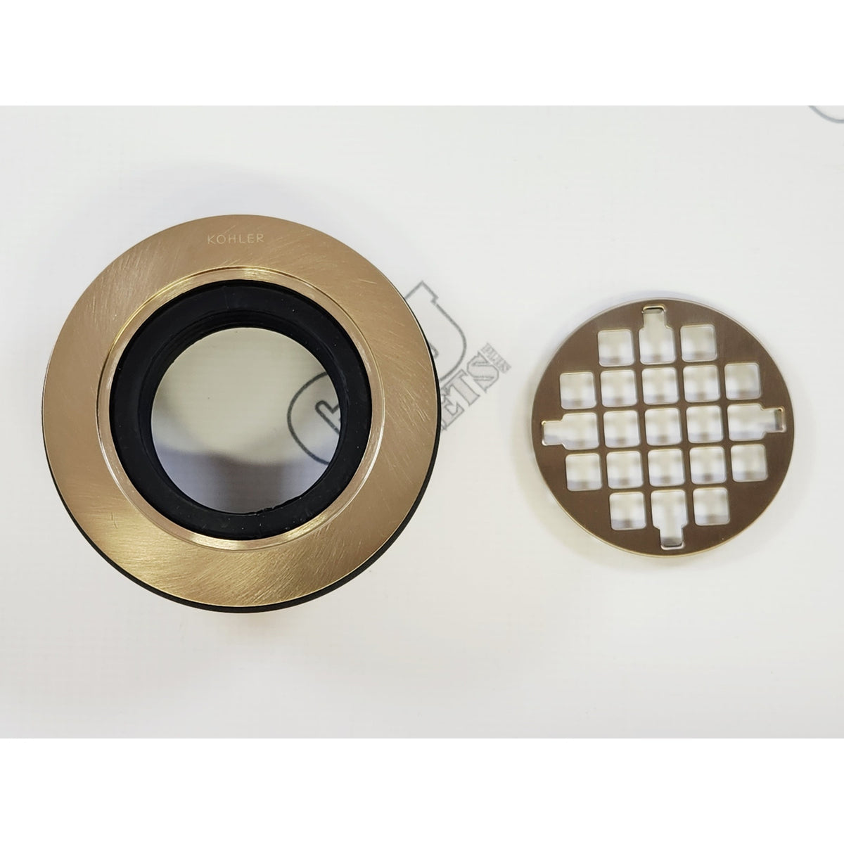Kohler 9132-BV Round Shower Drain - Vibrant Brushed Bronze READ