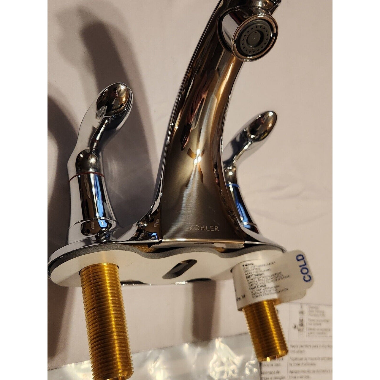 Kohler 15243-4RA-CP Coralais Centerset Bathroom Sink Faucet - Polished Chrome