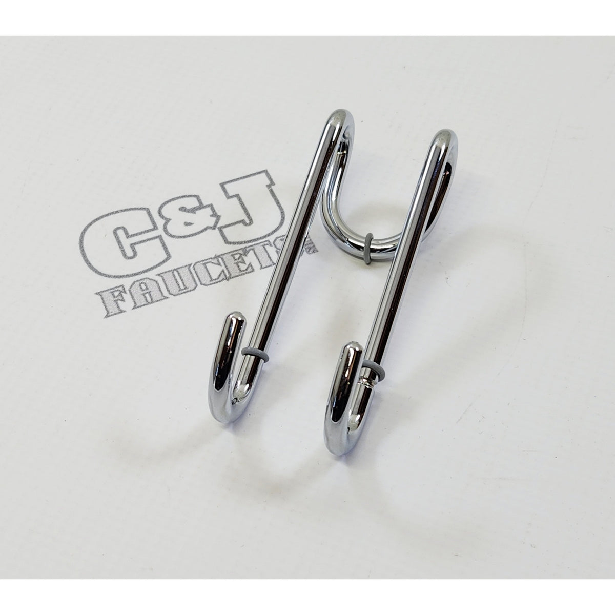 WS Bath Collections WSBC DH 1 CR Harmony Double Robe Hook - Polished Chrome