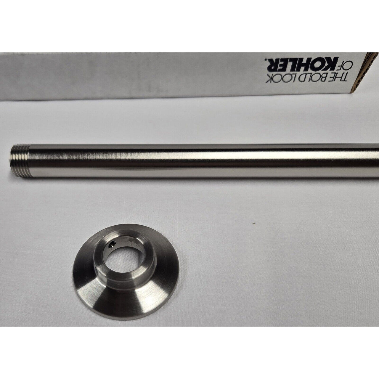 Kohler 10124-BN Wall-Mount Rainhead Arm and Flange - Brushed Nickel