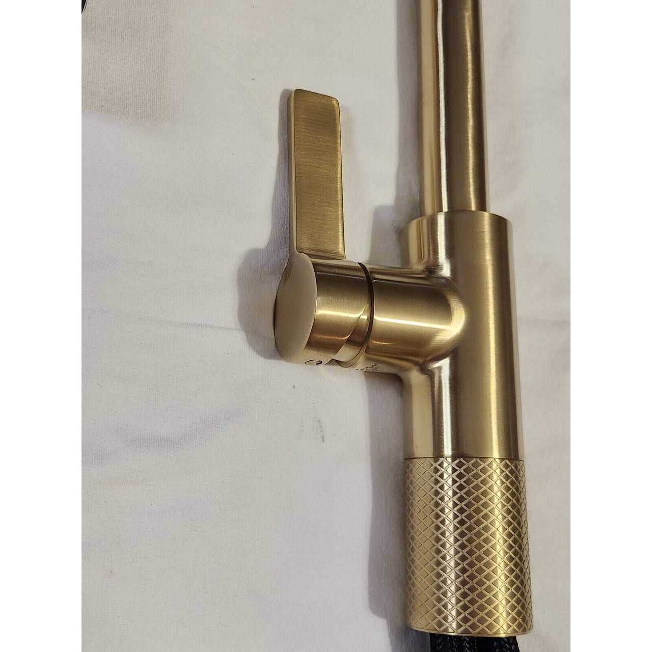 Pfister GT572-MTBG Montay 1-Handle Pull-Down Bar and Prep Faucet - Brushed Gold