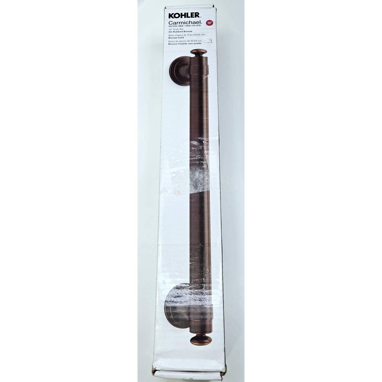 Kohler R27235-2BZ Carmichael 16" Grab Bar - Oil Rubbed Bronze