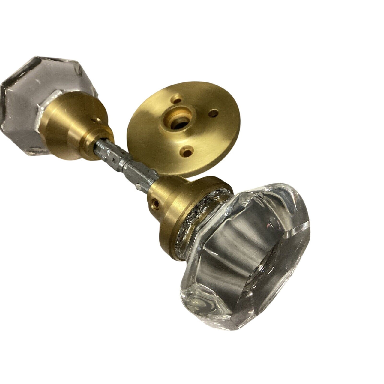 Signature Hardware 552098SB Tama Privacy Interior Door Set, No Backset - Brass