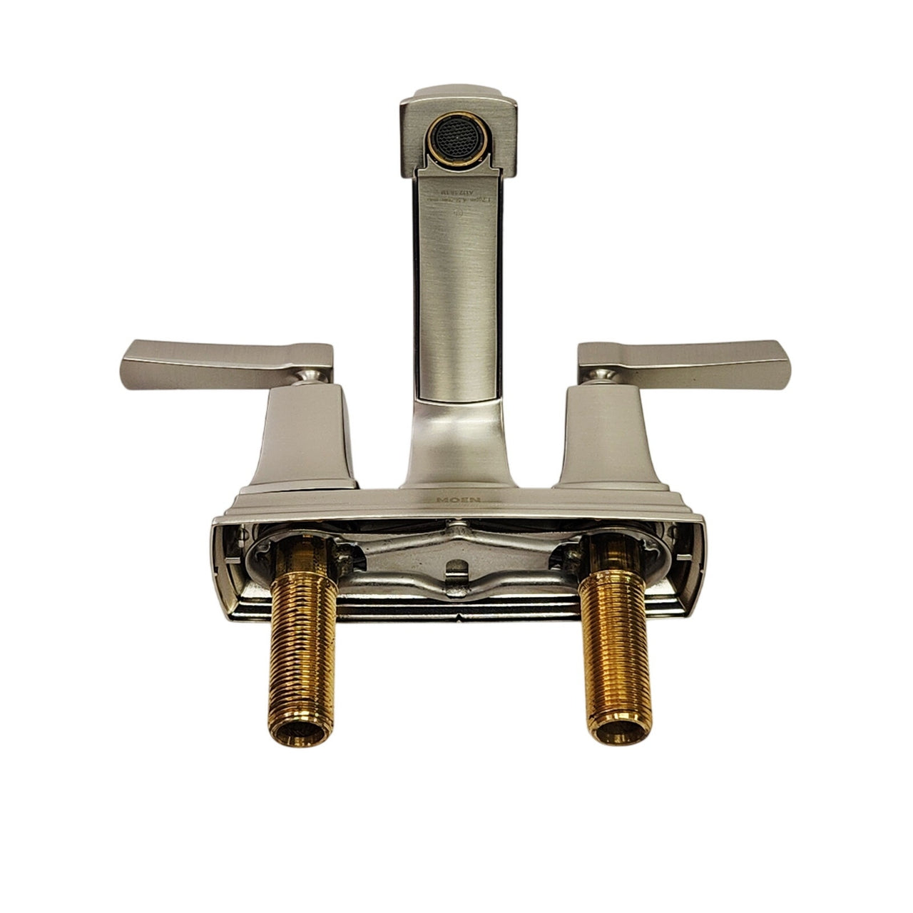 Moen WS84800SRN Boardwalk 1.2 GPM Centerset Bathroom Faucet - Brushed Nickel