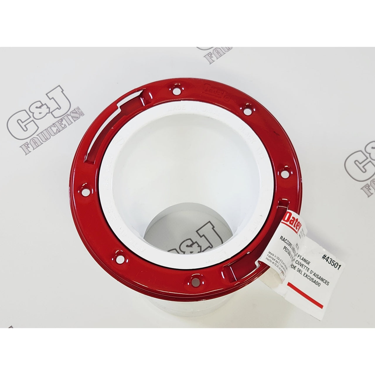 Oatey 43501 Level Fit 3" or 4" Bathroom Offset Closet Flange Metal Ring