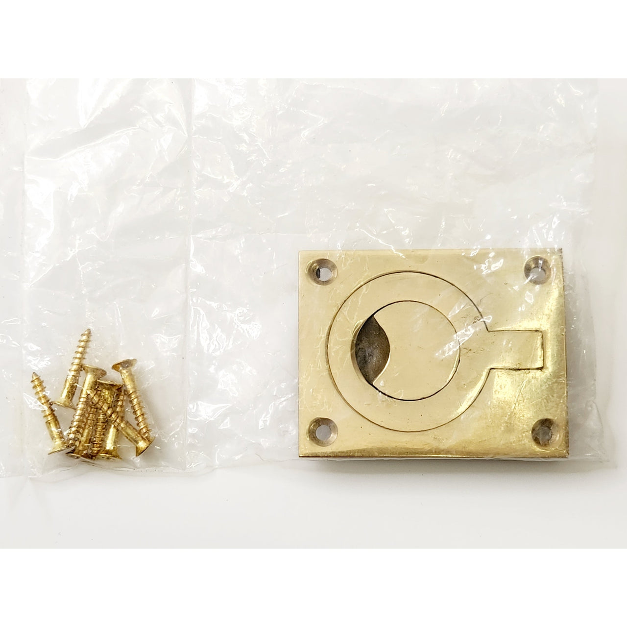 Signature Hardware 297340 2" Center to Center Flush Cabinet Pull -Polished Brass