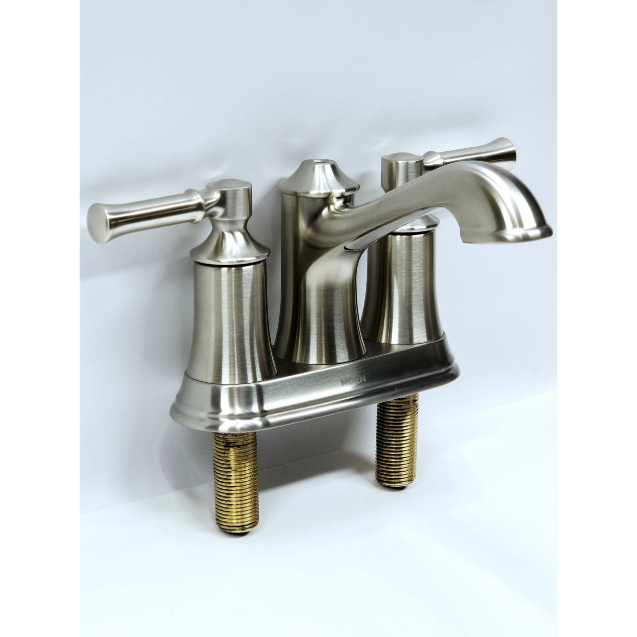 Moen 6802BN Dartmoor Double Handle Centerset Bathroom Faucet - Brushed Nickel