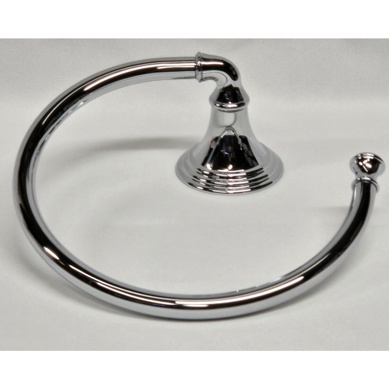 Kohler 10557-CP Devonshire Single Post Round Towel Ring - Polished Chrome