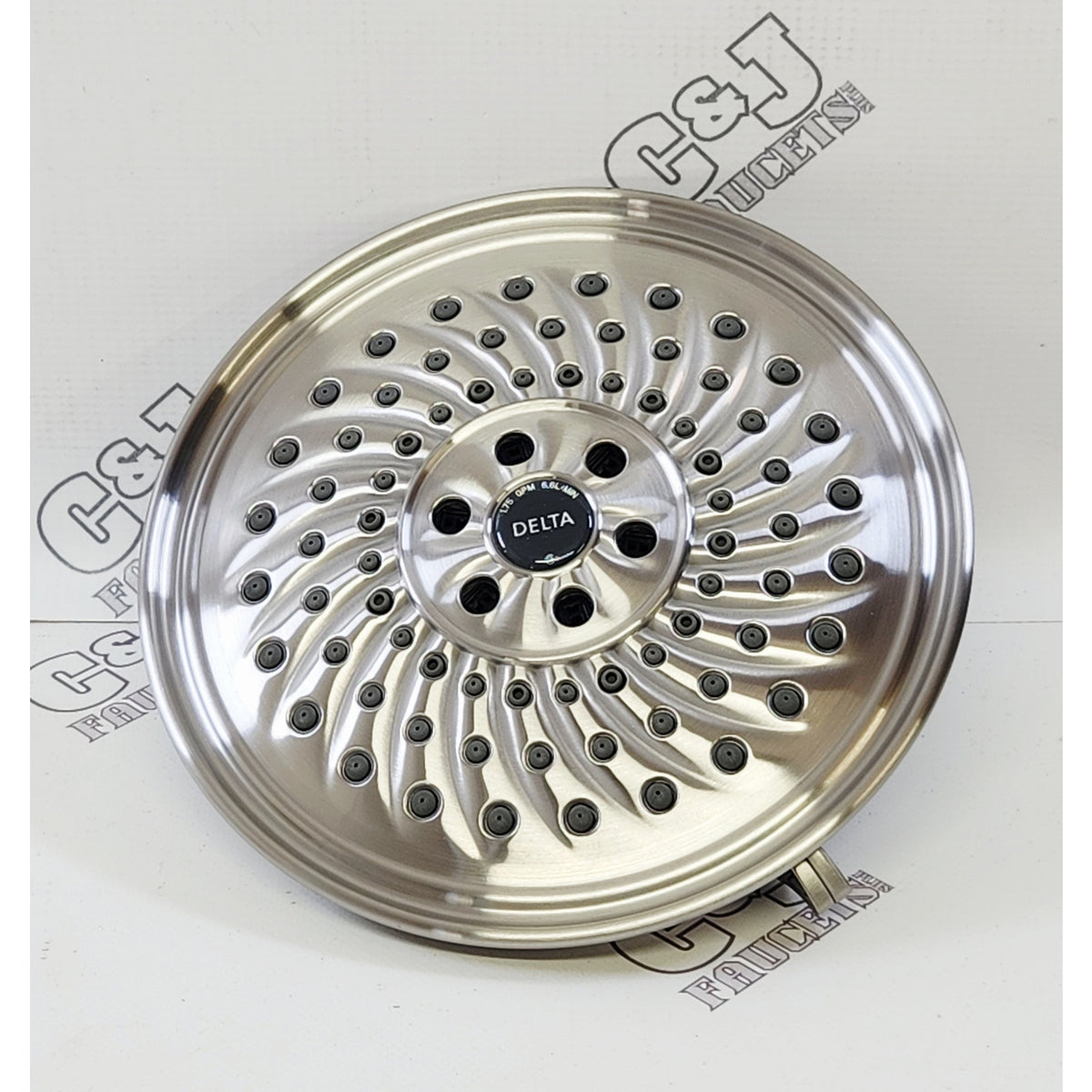 Delta 52687-SS H2Okinetic 1.75 GPM 3-Setting Raincan Shower Head - Stainless