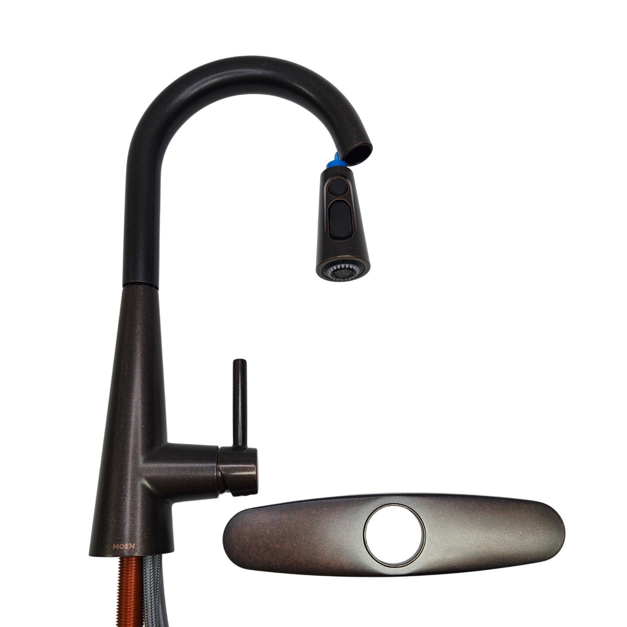 Moen 7864ORB Sleek Single Hole Pull Down Kitchen Faucet - Oil Rubbed Bronze READ