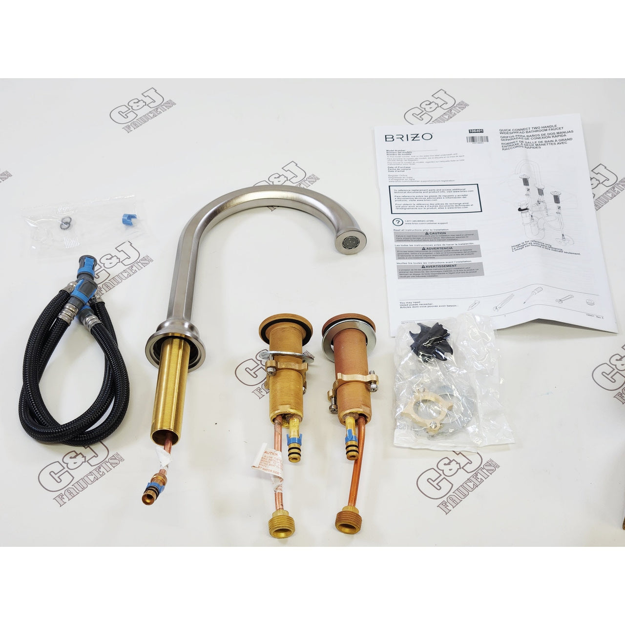 Brizo 65365LF-NKLHP Beauclere Widespread 1.2 GPM Bathroom Faucet - Luxe Nickel