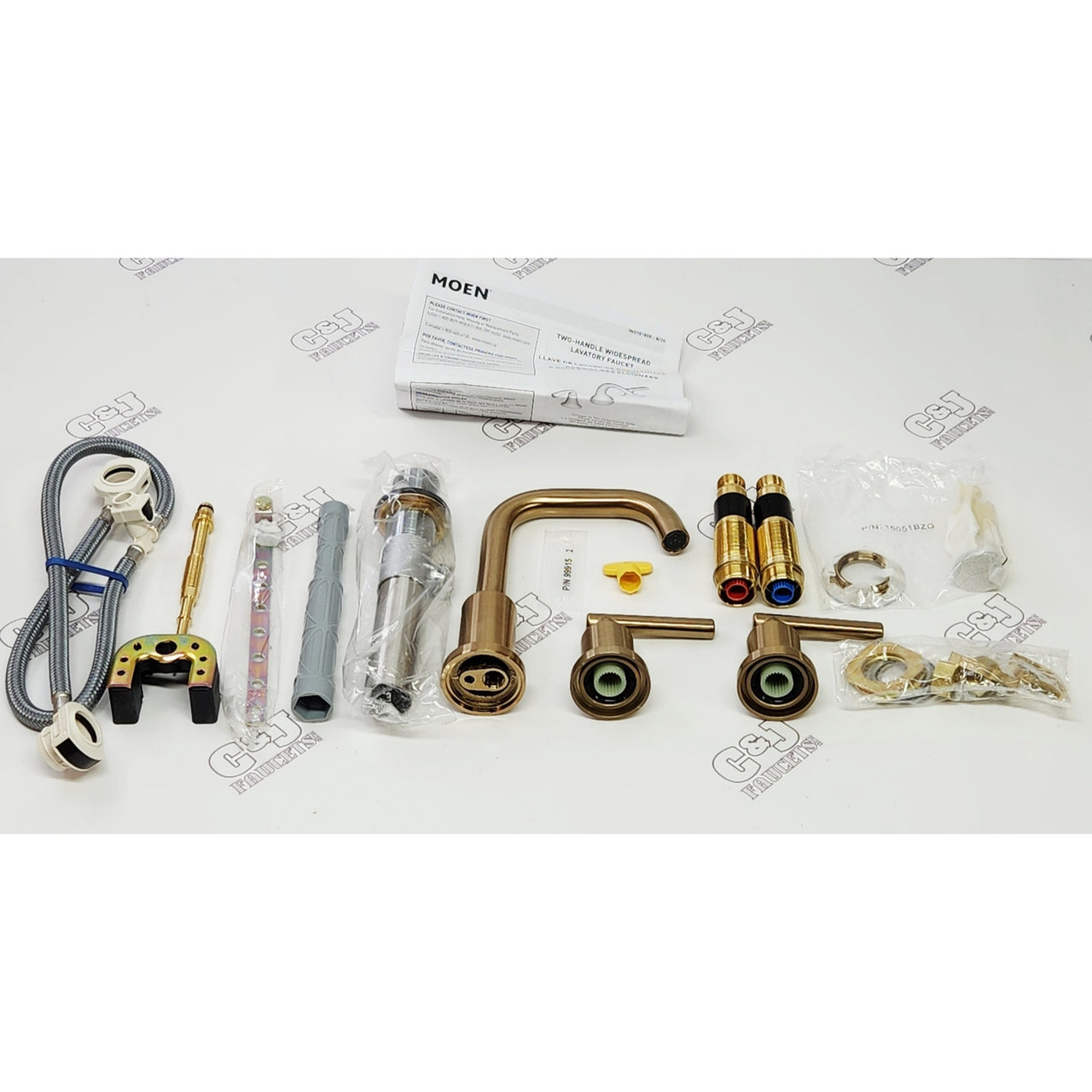 Moen TV6142BZG Gibson 1.2 GPM Widespread Bathroom Faucet - Bronzed Gold