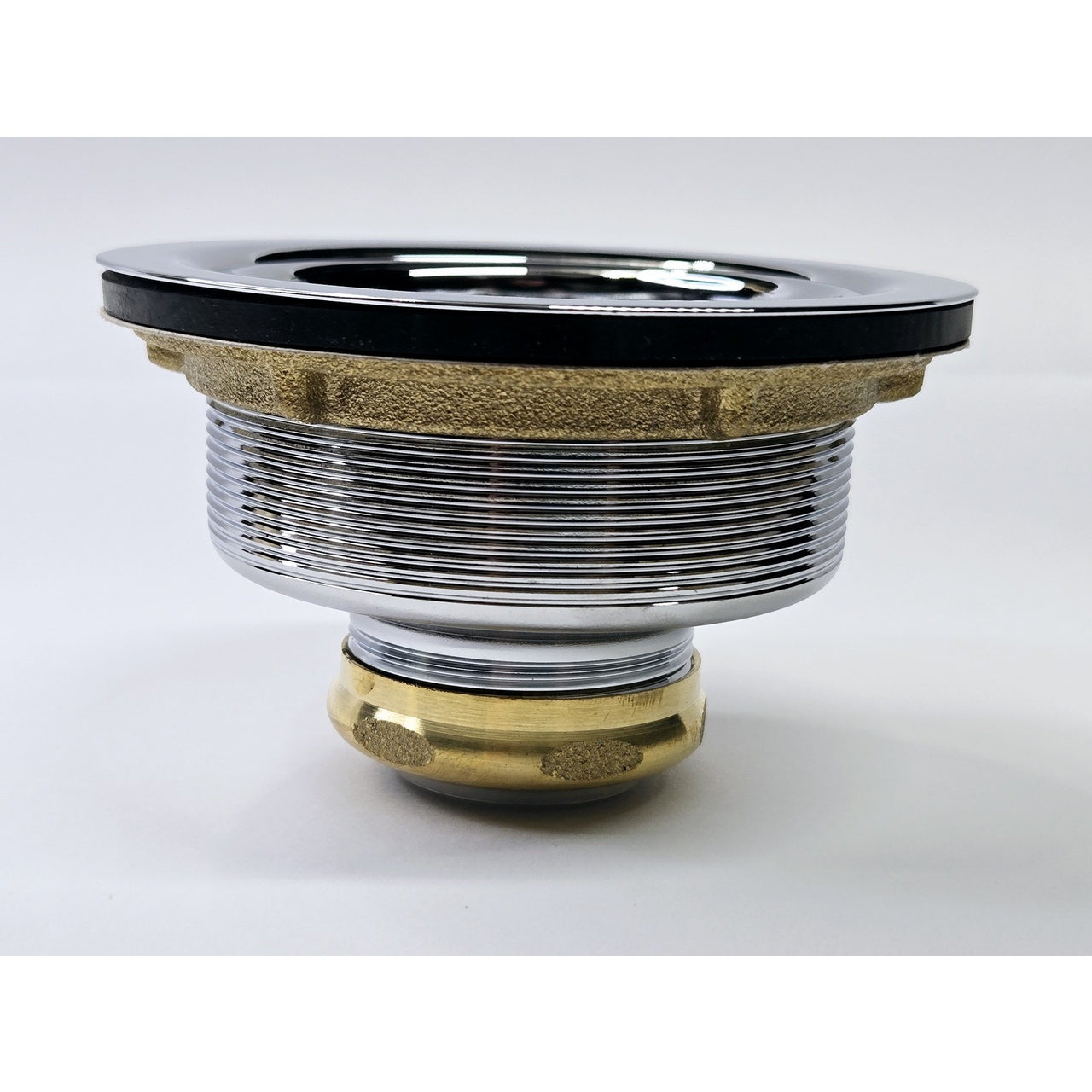 Signature Hardware 229059 3-1/2" Wing Nut Sink Basket Strainer - Chrome