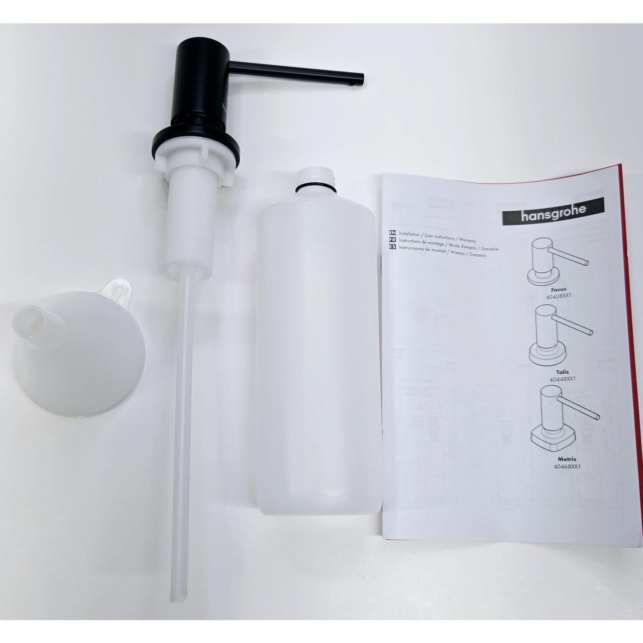 hansgrohe 40433671 Focus Deck Mounted Soap Dispenser - Matte Black
