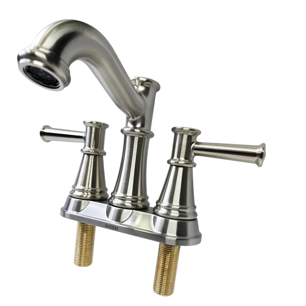 Moen 6401BN Belfield Two-Handle Centerset Bathroom Faucet - Brushed Nickel