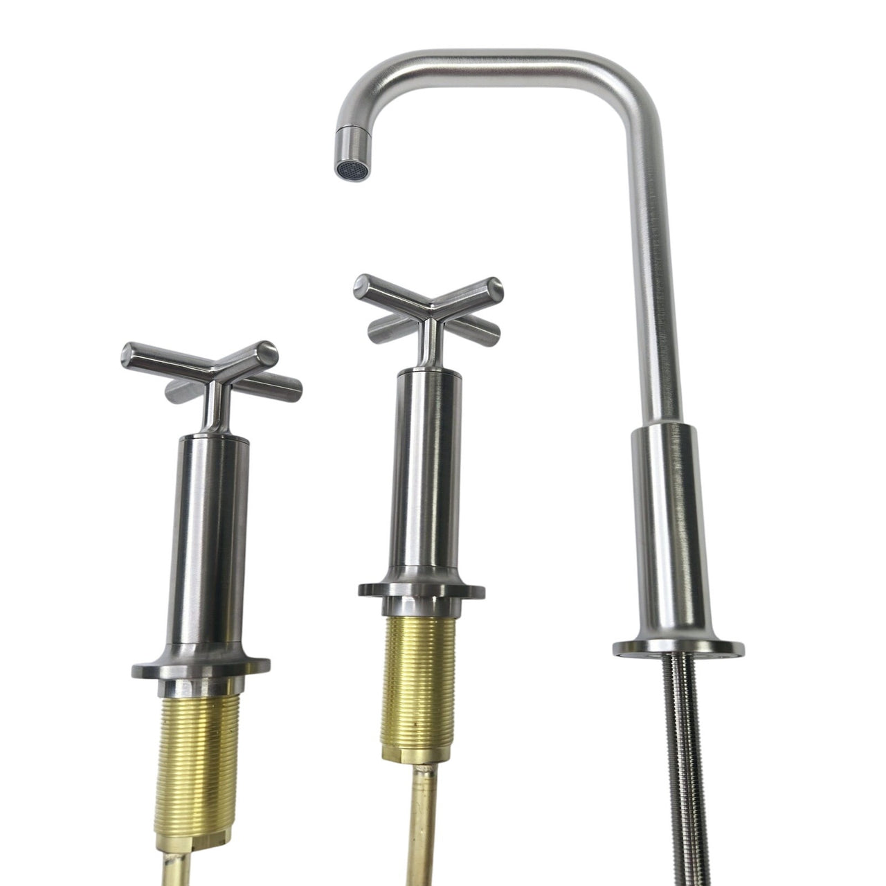 Kohler 14408-3-BN Purist Widespread Bathroom Sink Faucet - Brushed Nickel