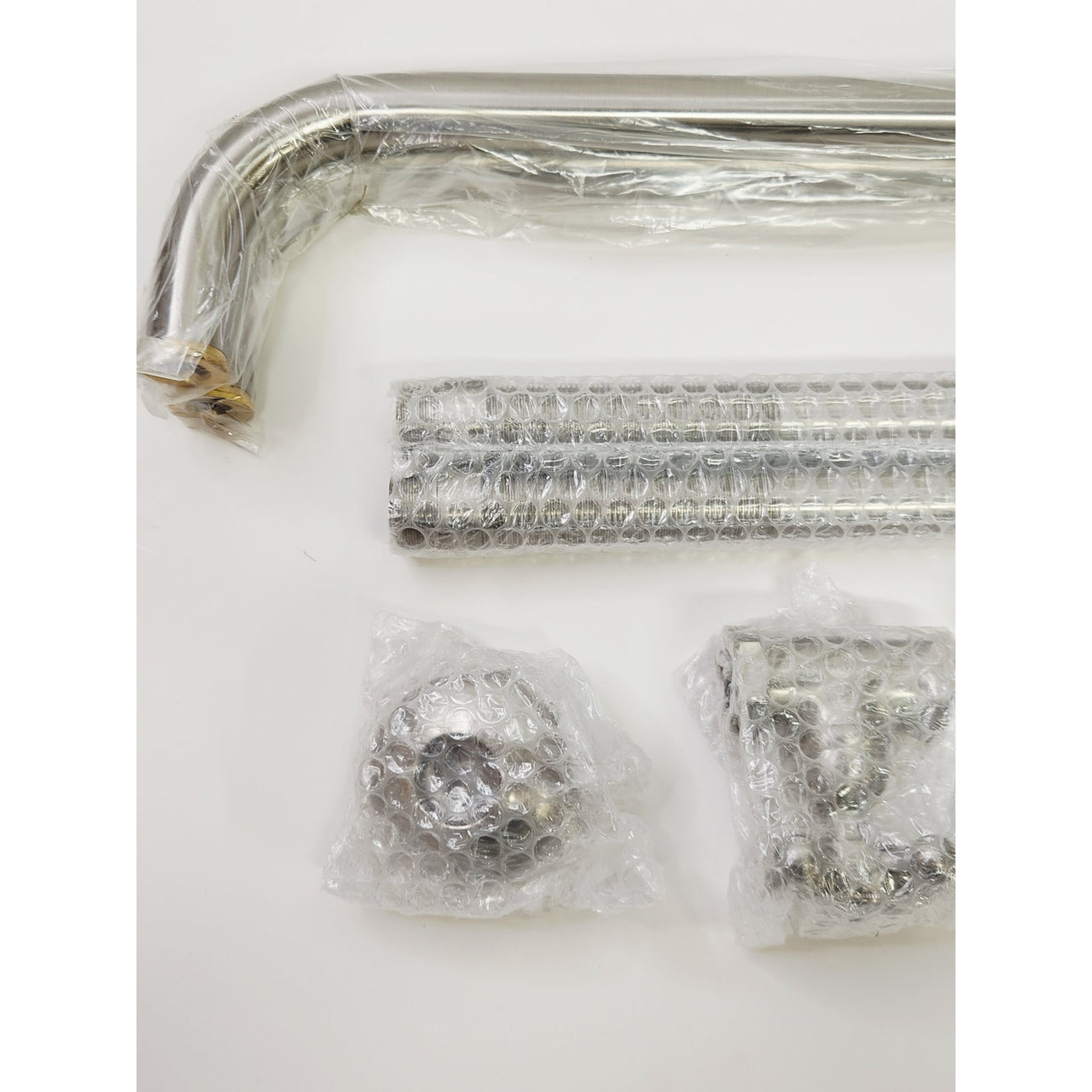 Signature Hardware 194543 Freestanding Tub Supply Lines w/Shutoff - Brush Nickel