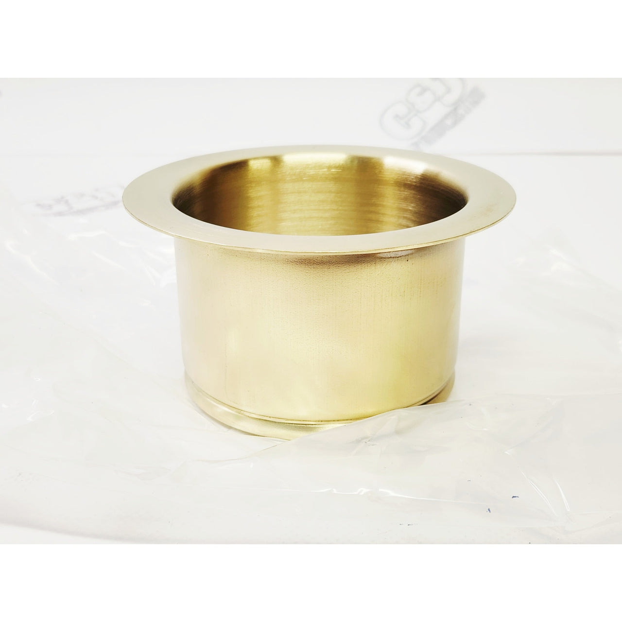 Brasstech 112A/04 Deep Kitchen Sink Garbage Disposal Flange - Satin Brass (PVD)