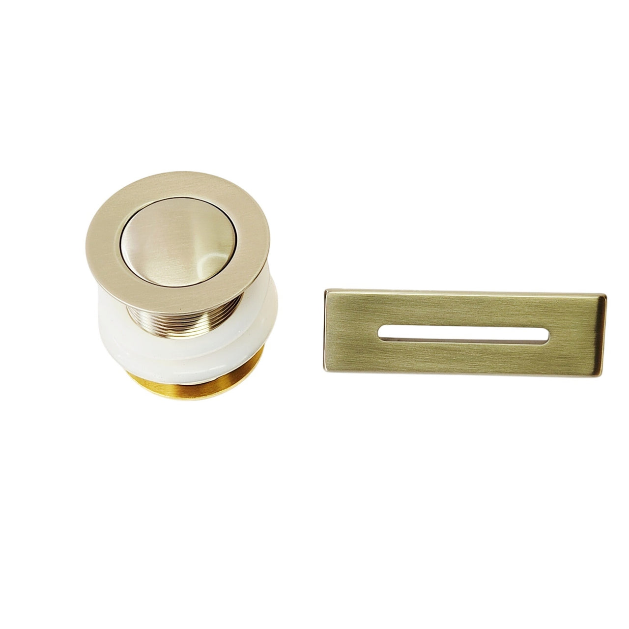 Wyndham WC-BT-DRAIN-UNI-SQ-BN Universal Square Bathtub Trim Kit - Brushed Nickel