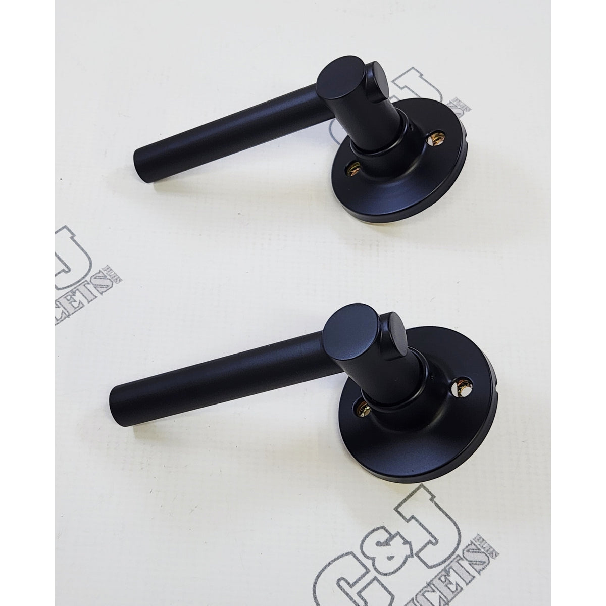 Yale Expressions YOWN25.HLDUS19 Holden Dummy Lever Owen Rose - Flat Black