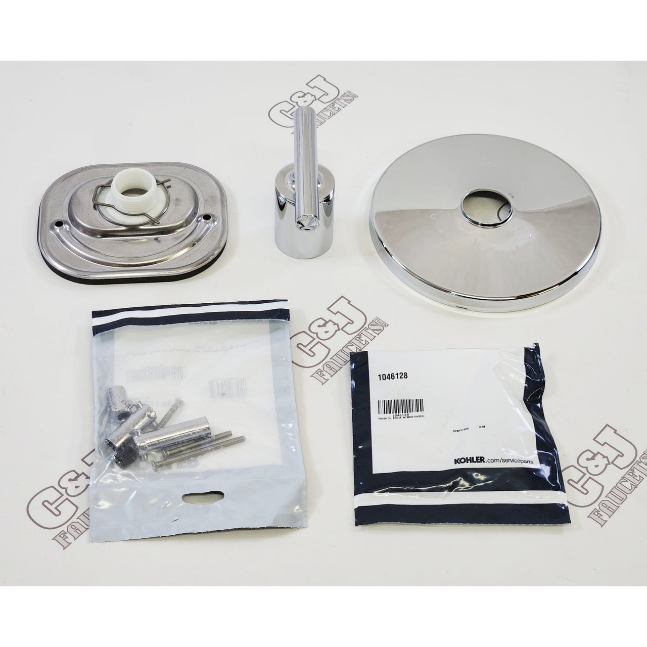 Kohler T14488-4-CP Purist Thermostatic Shower Valve Trim - Polished Chrome