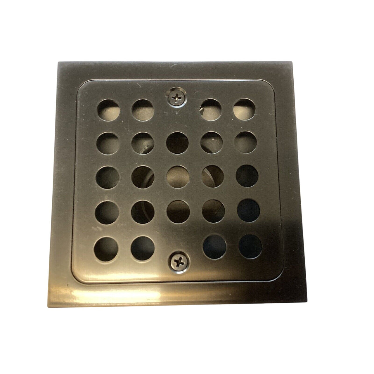 Signature Hardware 484209 Menlo Square Shower Drain - Gunmetal