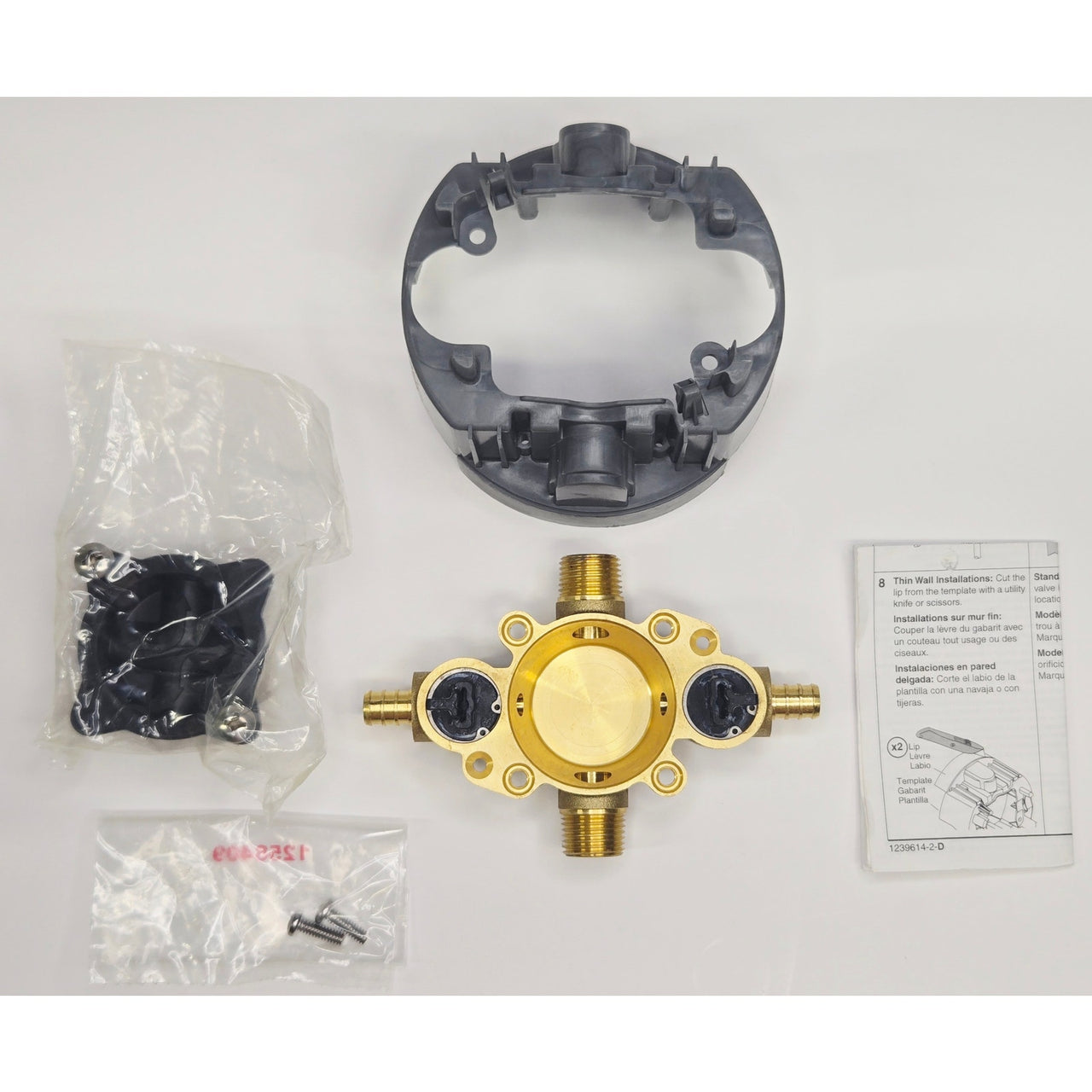 Kohler 8300-PS-NA Rite-Temp PEX Valve Body Rough-In with Service Stops