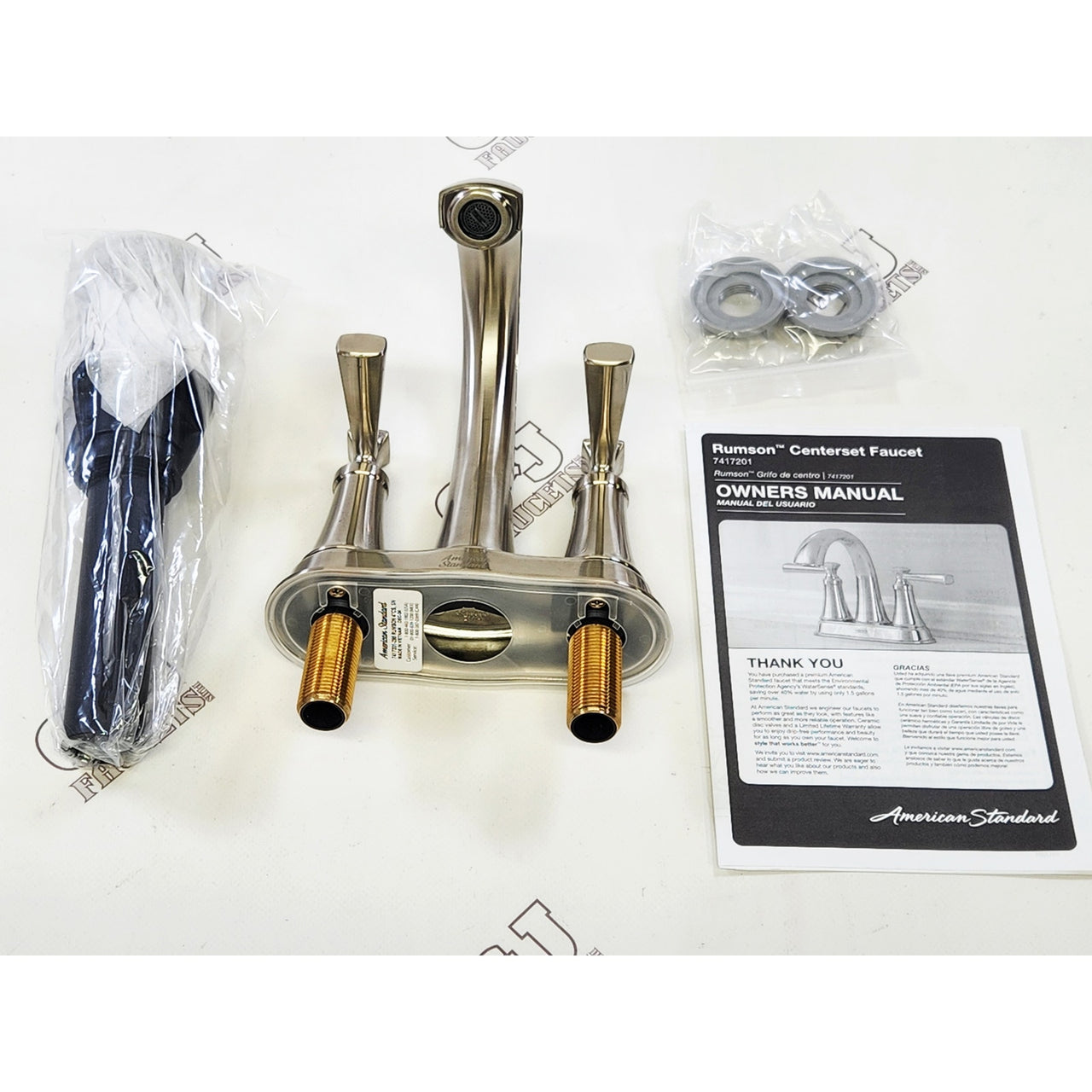 American Standard 7417201.295 Rumson 1.2 GPM Bath Faucet - Brushed Nickel READ
