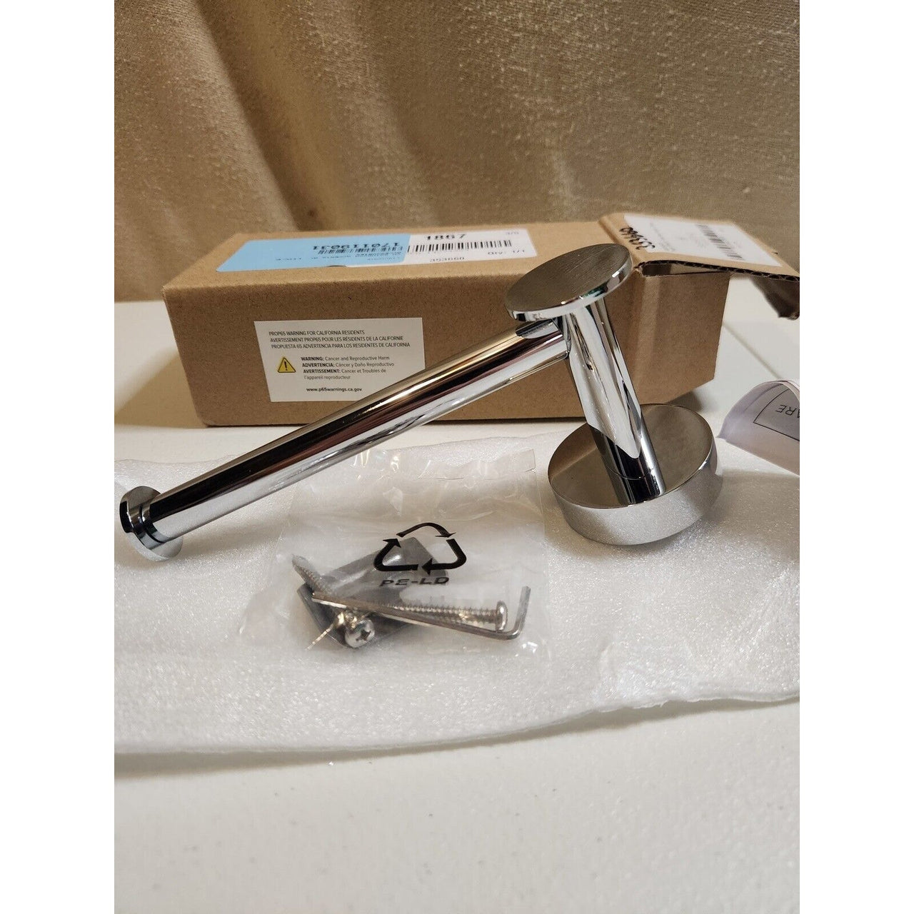 Signature Hardware 353660 Prague Single Post Toilet Paper Holder - Chrome