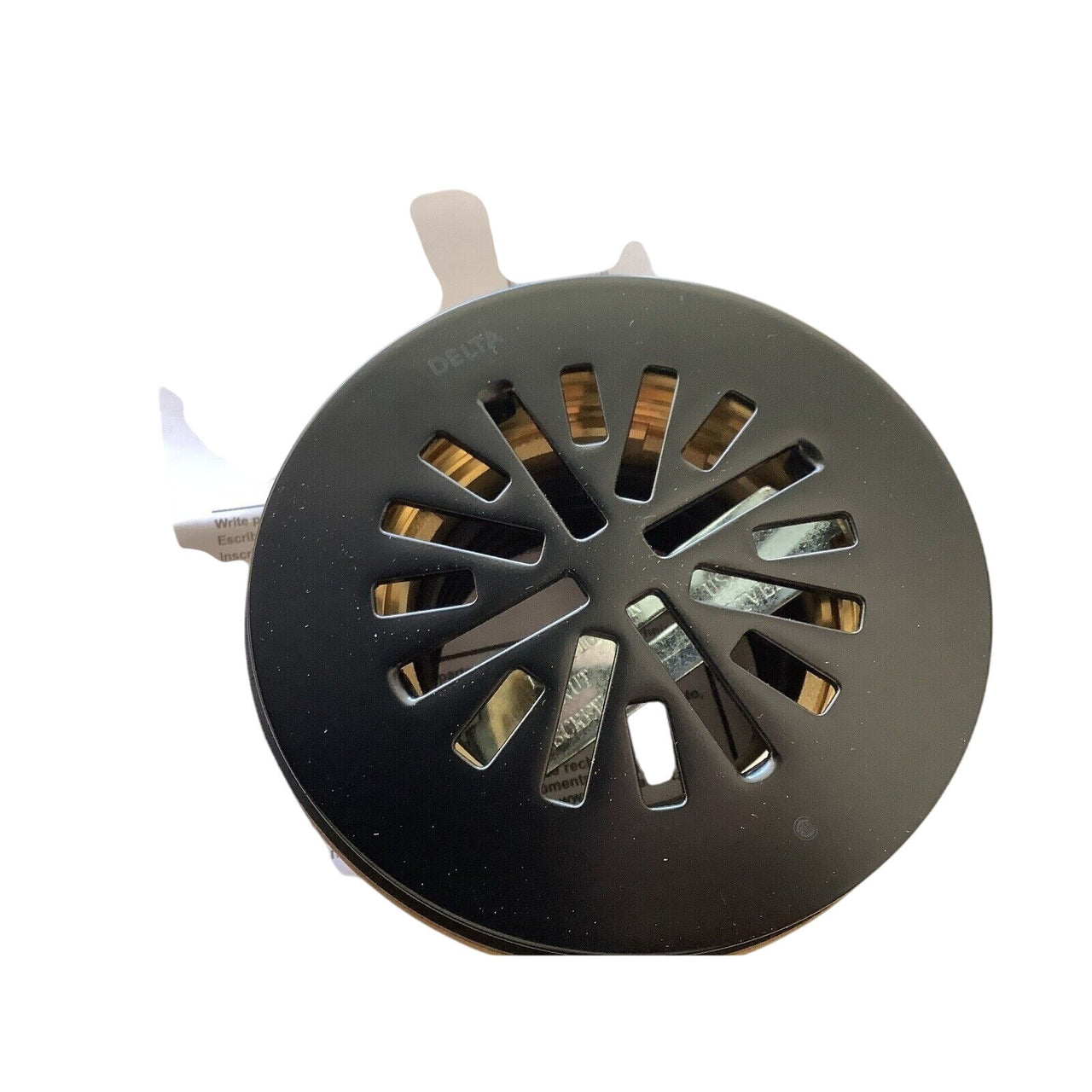 Delta DT051411-BL 4 Inch Round Shower Floor Drain Kit - Matte Black